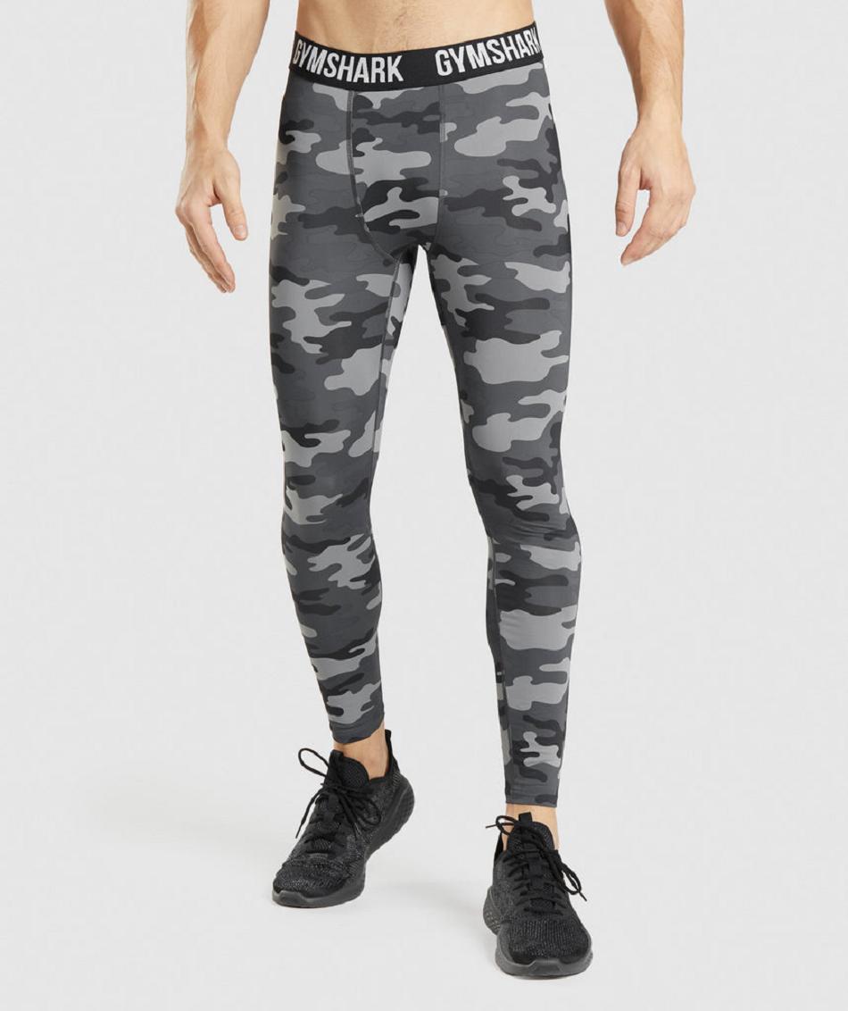 Leggins Gymshark Element Baselayer Hombre Gris | CO 3944DFM